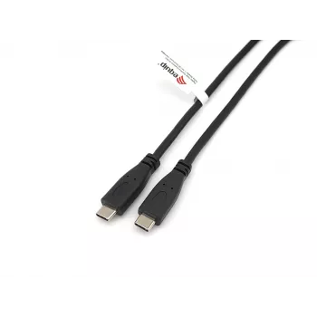 Equip USB 2.0 Type-C to C, M/M, 2.0 m, 2 m, USB C, USB C, USB 2.0, 0.48 Gbit/s, Schwarz