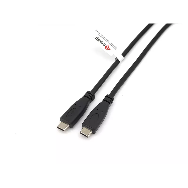 Equip USB 2.0 Type-C to C, M/M, 2.0 m, 2 m, USB C, USB C, USB 2.0, 0.48 Gbit/s, Schwarz