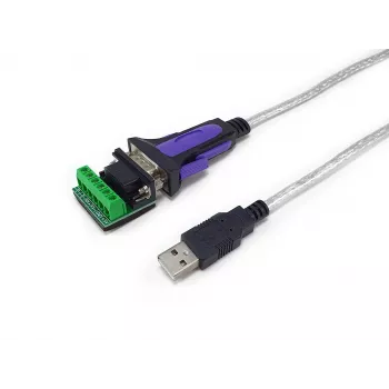 Equip USB-A auf Seriell RS-422/485 DB9 Adapterkabel, Grau, 1,5 m, USB Typ-A, DB-9, Stecker, Stecker