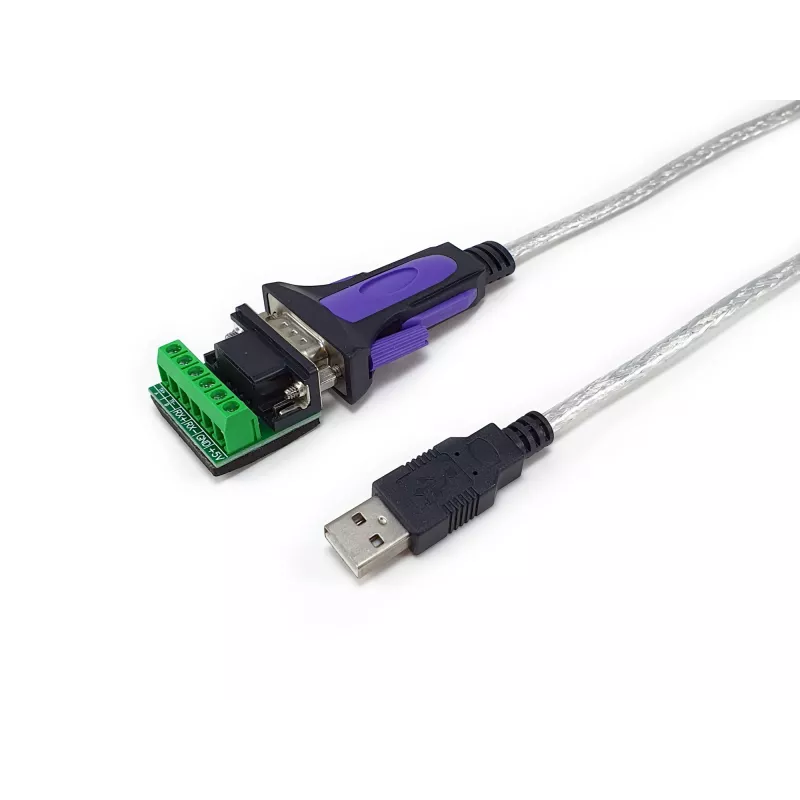 Equip USB-A auf Seriell RS-422/485 DB9 Adapterkabel, Grau, 1,5 m, USB Typ-A, DB-9, Stecker, Stecker