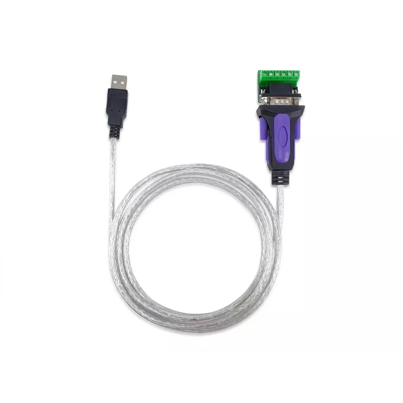 Equip USB-A auf Seriell RS-422/485 DB9 Adapterkabel, Grau, 1,5 m, USB Typ-A, DB-9, Stecker, Stecker