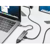 Equip USB-C zu HDMI/DisplayPort/VGA/USB-Adapter, USB Typ-C, HDMI-Ausgang, DisplayPort-Ausgang, VGA (D-Sub)-Ausgang, 3840 x 2160 Pixel