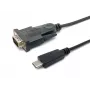 Equip USB-C-zu-Seriell-DB9-Kabel M/M 1,5 m Schwarz