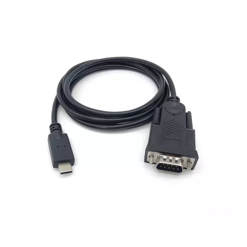 Equip USB-C-zu-Seriell-DB9-Kabel M/M 1,5 m Schwarz