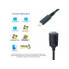 Equip USB-C-zu-Seriell-DB9-Kabel M/M 1,5 m Schwarz
