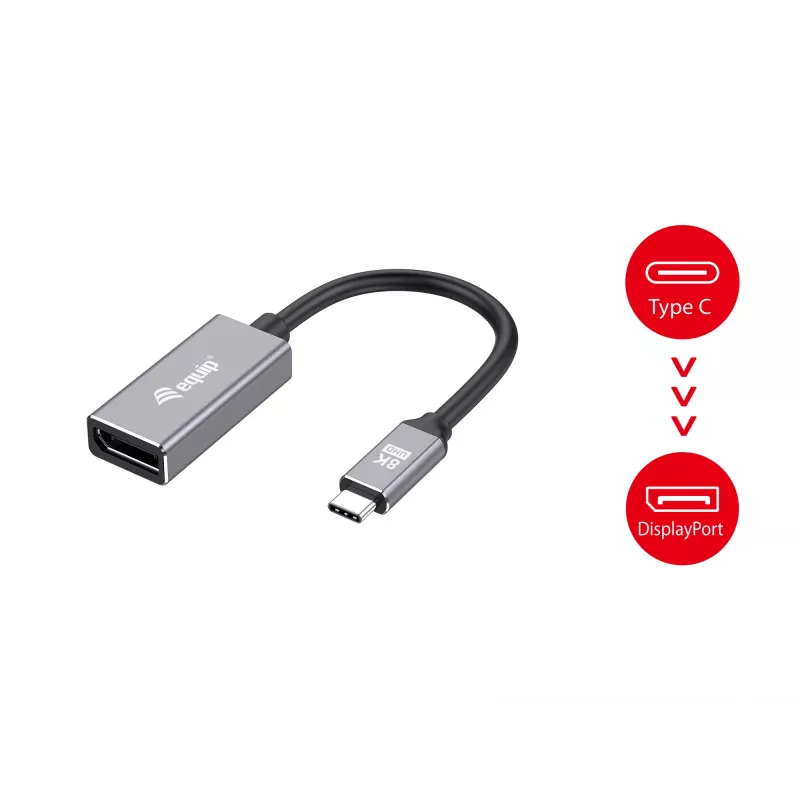 Equip USB-C zu DisplayPort 1.4 Adapter 8K 30Hz 0.15m