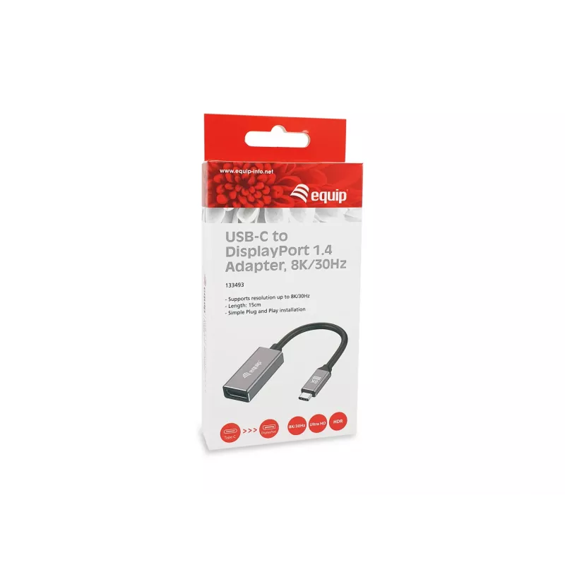 Equip USB-C zu DisplayPort 1.4 Adapter 8K 30Hz 0.15m