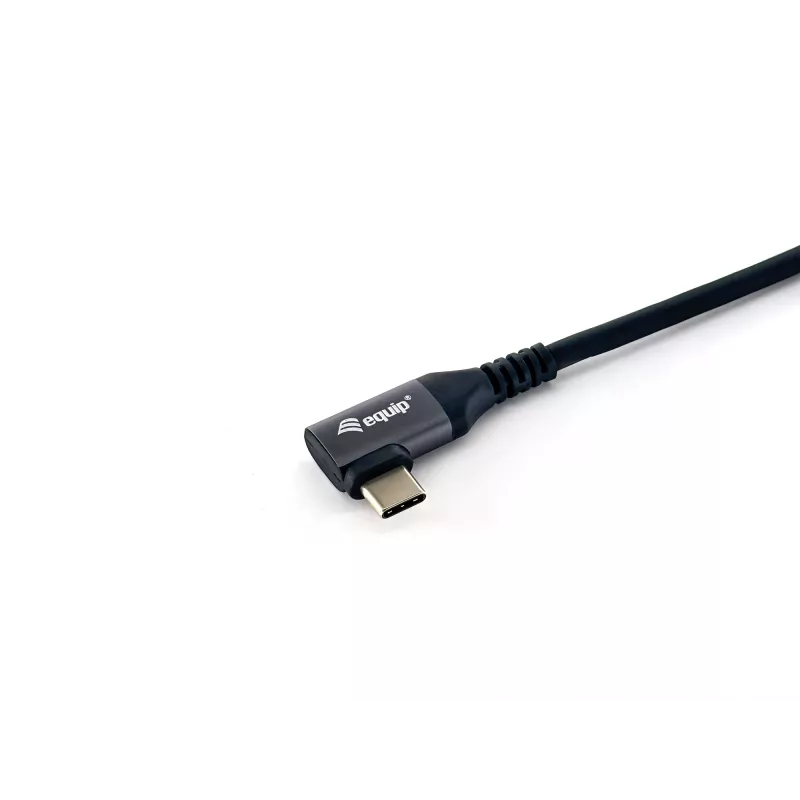Equip USB 2.0 C-zu-C 90°-Winkelkabel, M/M, 3,0 m, 100 W mit Emark-Chipsatz