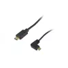 Equip USB 2.0 C auf C 90° abgewinkeltes Spiralkabel M/M 1 m Schwarz