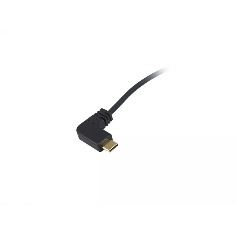 Equip USB 2.0 C auf C 90° abgewinkeltes Spiralkabel M/M 1 m Schwarz