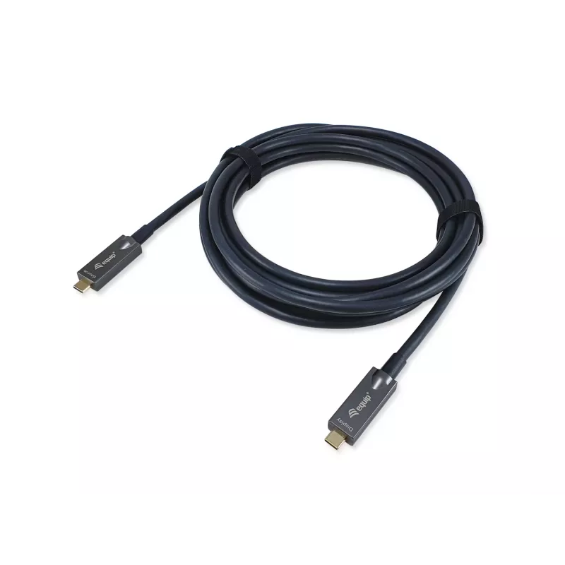Equip USB-C-zu-C Aktives Optisches Kabel, 10m, 4K/60Hz, Video+Daten+PD
