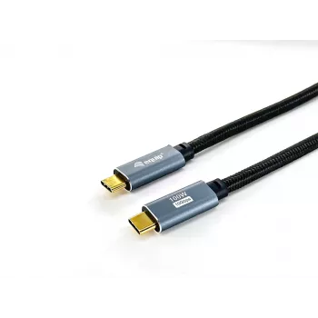 Equip USB 3.2 Gen 2 C zu C Kabel, M/M, 2,0m, 5A, PD 100W, 4K/60Hz, 10Gbps