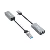Equip USB-C auf 2,5 Gigabit Ethernet Netzwerk (USB-C+A) Adapter