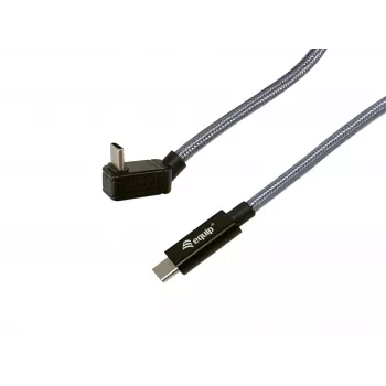 Equip USB 3.2 Gen 2x2 C zu C U-Stecker Kabel, 2,0 m, Schwarz, M/M, PD240W, 4K/60Hz, 20Gbps
