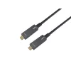 Equip USB-C-auf-C aktives optisches Kabel, M/M, 15 m, PD 60 W, 4K/60 Hz, 10 Gbit/s, Video+Daten+PD