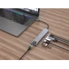 Equip USB-C 8-in-1 Multifunktionsadapter, Kabelgebunden, USB Type-C, 100 W, 1000 Mbit/s, 1000BASE-T, IEEE 802.3ab
