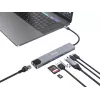 Equip USB-C 8-in-1 Multifunktionsadapter, Kabelgebunden, USB Type-C, 100 W, 1000 Mbit/s, 1000BASE-T, IEEE 802.3ab