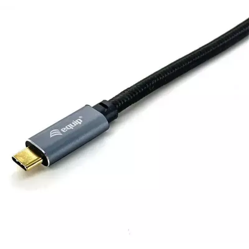 USB-C-auf-C-Kabel EQUIP 3,0 m — USB 3.2 Gen 2 (10 Gbit/s), PD100W, 4K/60Hz, schwarz
