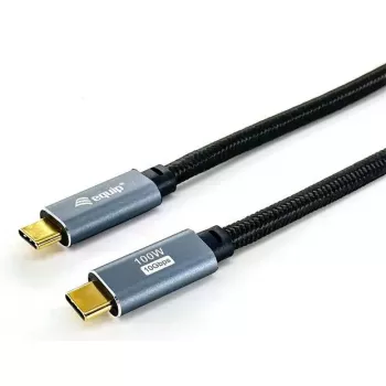 USB-C-auf-C-Kabel EQUIP 3,0 m — USB 3.2 Gen 2 (10 Gbit/s), PD100W, 4K/60Hz, schwarz