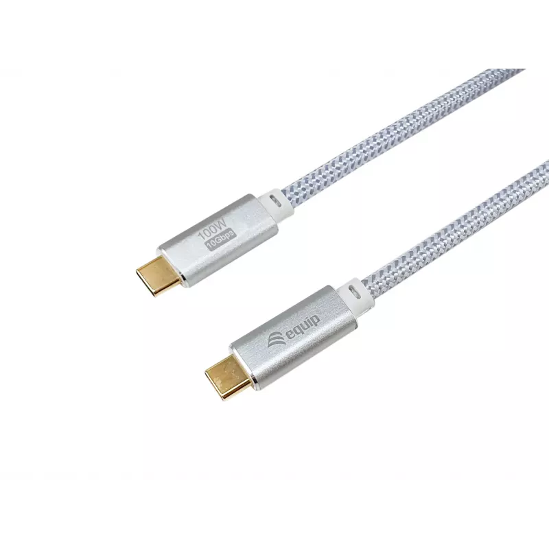 USB-C auf USB-C Kabel EQUIP 3,0 m — USB 3.2 Gen 2, 10 Gbps, PD 100 W, 4K/60 Hz, weiß