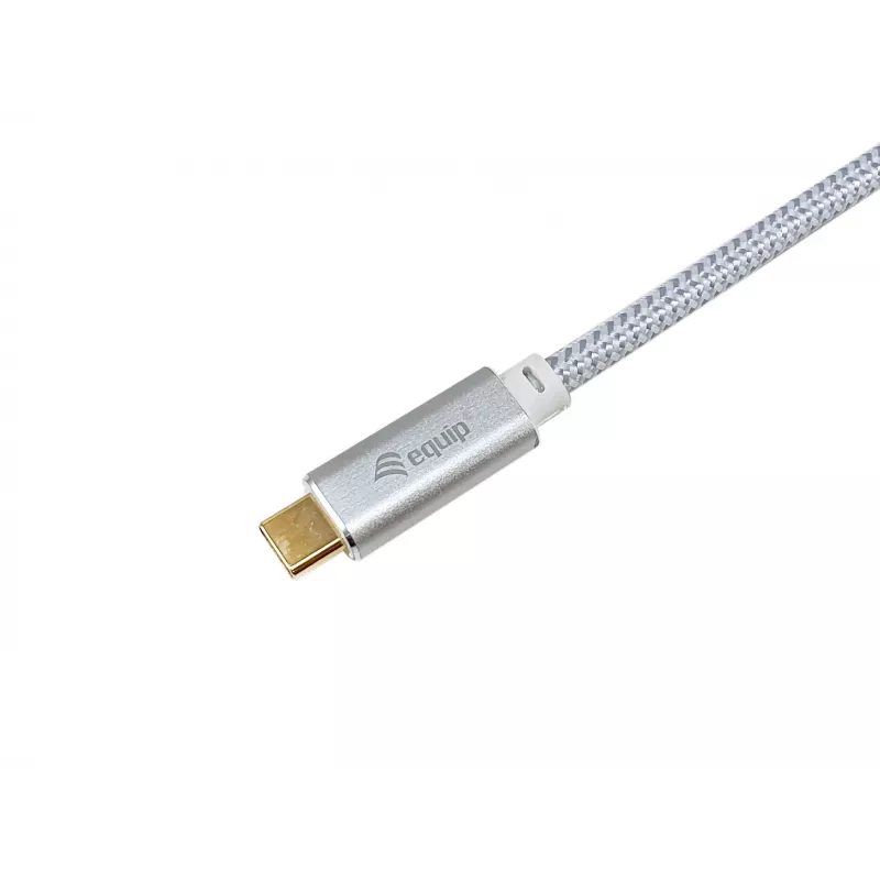 USB-C auf USB-C Kabel EQUIP 3,0 m — USB 3.2 Gen 2, 10 Gbps, PD 100 W, 4K/60 Hz, weiß