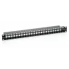 Equip 24-Port Keystone Cat.6 Ungeschirmtes Patchpanel, Schwarz