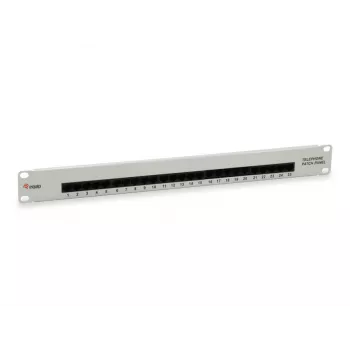 Equip 25-Port Cat.3 RJ45 ISDN Patch Panel, Hellgrau
