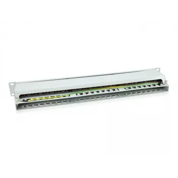 Equip 48-Port Cat.6 geschirmtes Patchpanel, Hellgrau