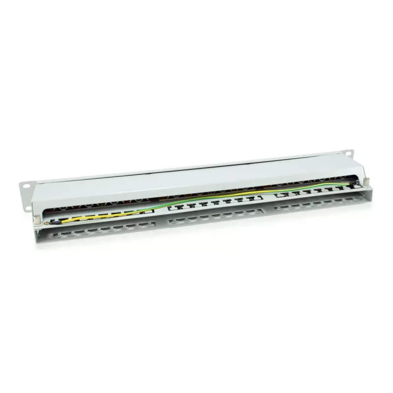 Equip 48-Port Cat.6 geschirmtes Patchpanel, Hellgrau