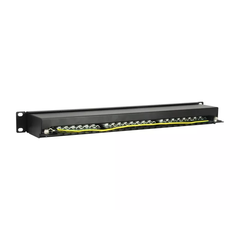 Equip 24-Port Cat.5e geschirmtes Patch Panel, Schwarz