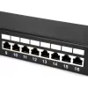 Equip 24-Port Cat.5e geschirmtes Patch Panel, Schwarz