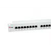 Equip 24-Port Cat.6 geschirmtes Patchpanel, Hellgrau