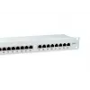 Equip 24-Port Cat.6 geschirmtes Patchpanel, Hellgrau