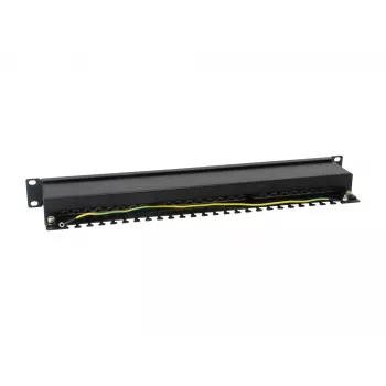 Equip 24-Port Cat.6 Geschirmtes Patchpanel, Hellgrau