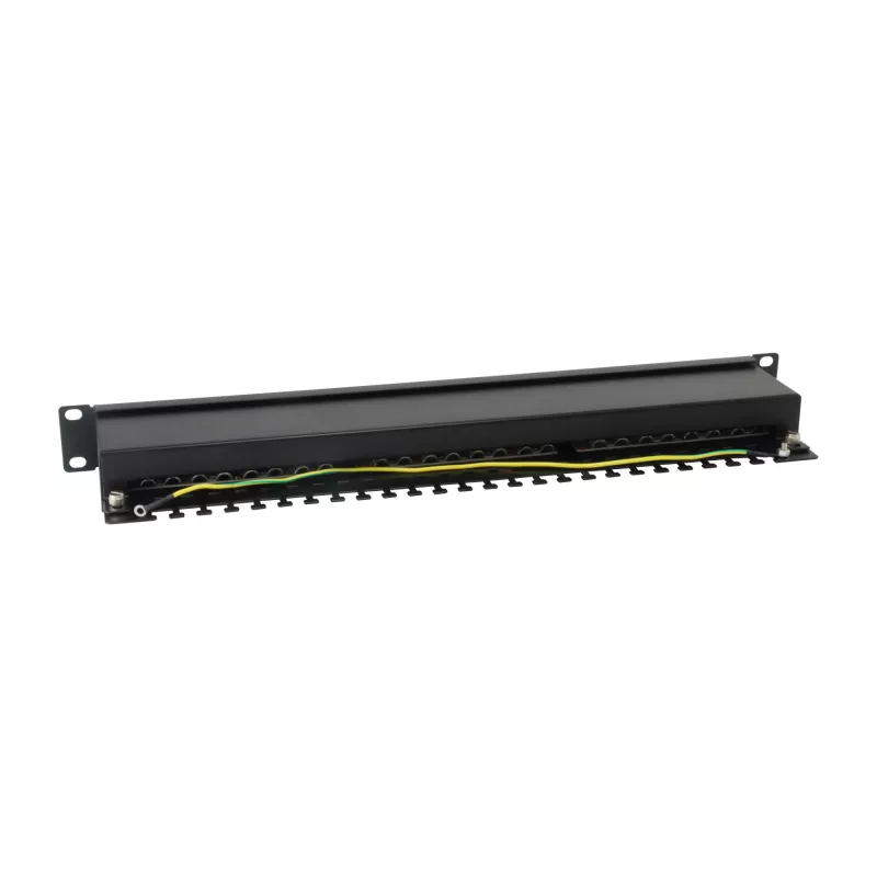 Equip 24-Port Cat.6 Geschirmtes Patchpanel, Hellgrau
