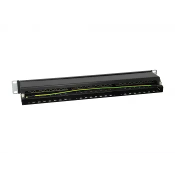 Equip 48-Port Cat.6 geschirmtes Patchpanel, Schwarz