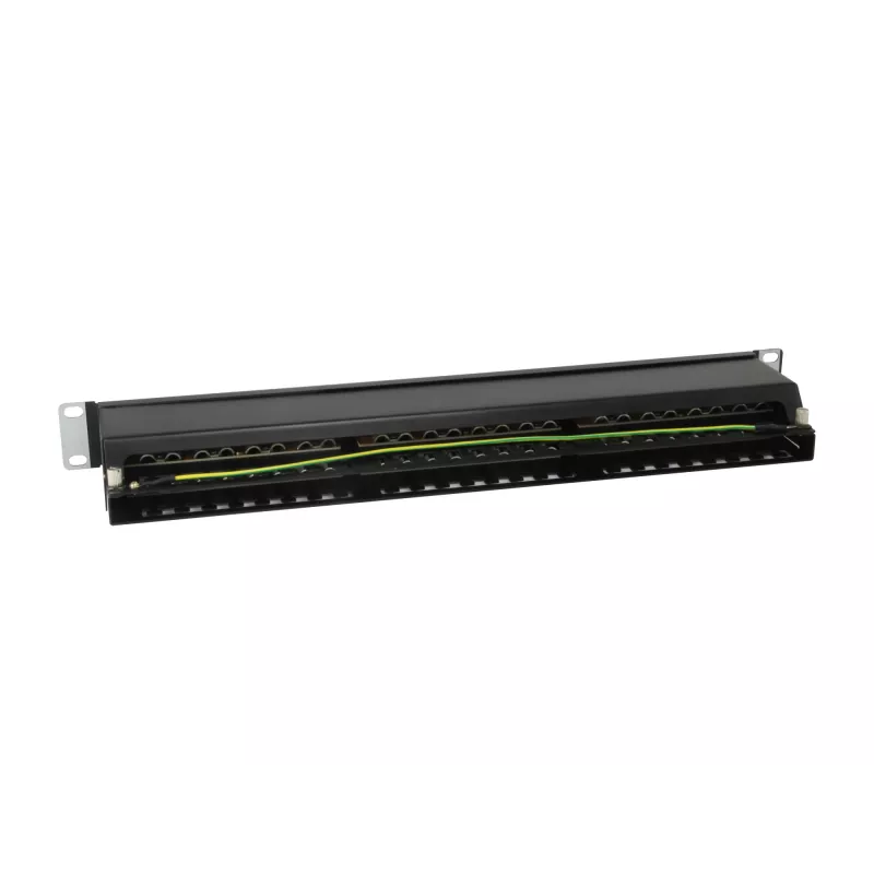 Equip 48-Port Cat.6 geschirmtes Patchpanel, Schwarz