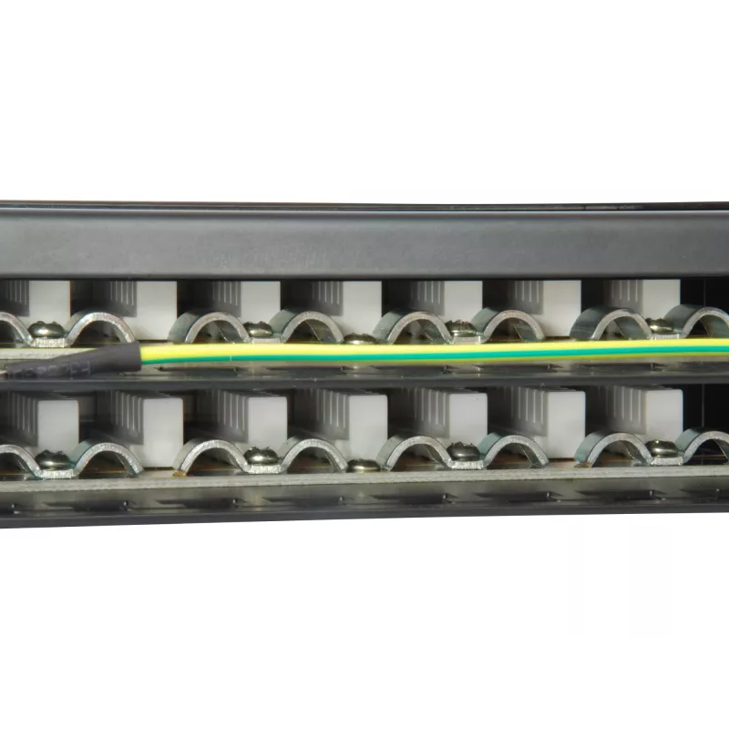 Equip 48-Port Cat.6 geschirmtes Patchpanel, Schwarz