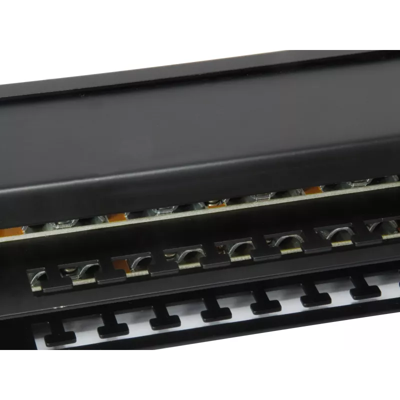 Equip 48-Port Cat.6 geschirmtes Patchpanel, Schwarz