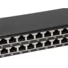 Equip 48-Port Cat.6 geschirmtes Patchpanel, Schwarz