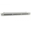 Equip 24-Port Cat.6A Shielded Patch Panel, Hellgrau, 10/100/1000Base-T(X), Gigabit Ethernet, 1000 Mbit/s, RJ-45, Cat6a, Rackmontage
