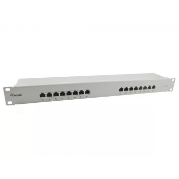 Equip 16-Port Cat.6 geschirmtes Patchpanel, hellgrau