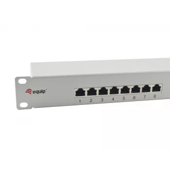 Equip 16-Port Cat.6 geschirmtes Patchpanel, hellgrau