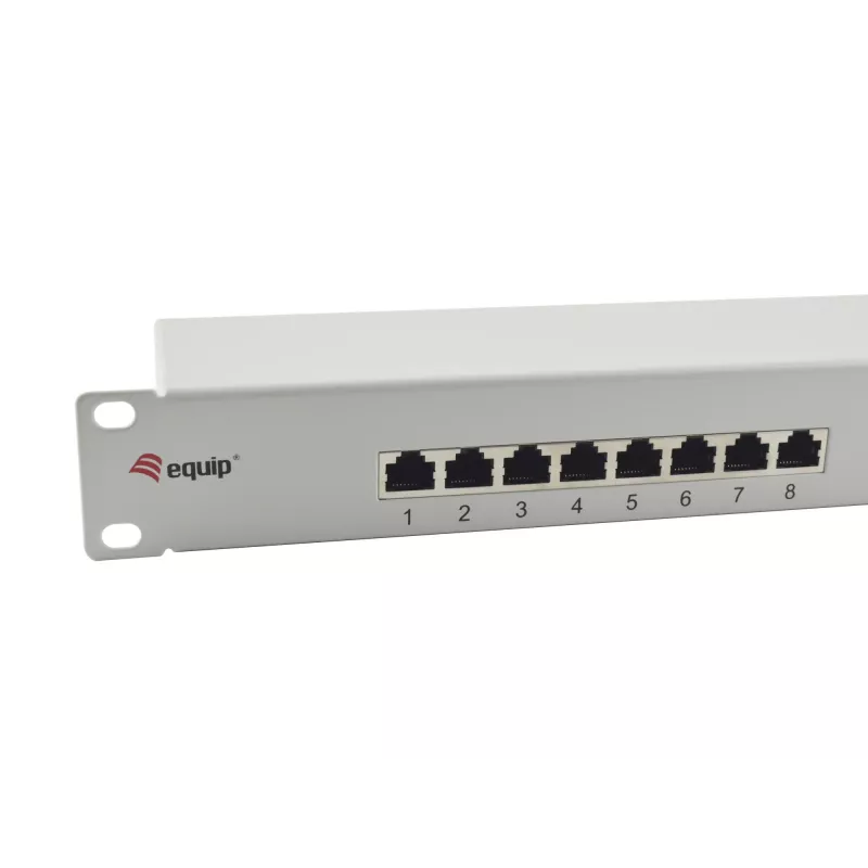 Equip 16-Port Cat.6 geschirmtes Patchpanel, hellgrau
