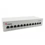 Equip 12-Port Cat.6 Desktop Patch Panel, Hellgrau, 10/100/1000Base-T(X), Gigabit Ethernet, 1000 Mbit/s, RJ-45, Cat6, 1U