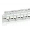 Equip 24-Port Keystone Cat.6 geschirmtes Patchpanel, hellgrau