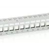 Equip 24-Port Keystone Cat.6 geschirmtes Patchpanel, hellgrau