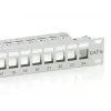 Equip 24-Port Keystone Cat.6 geschirmtes Patchpanel, hellgrau