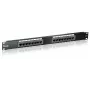 Equip 16-Port Cat.5e Ungeschirmtes Patch Panel, Schwarz