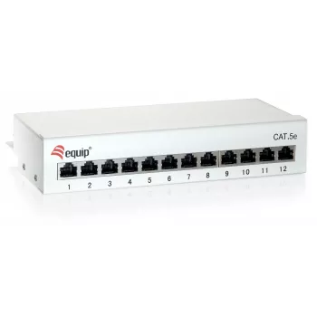 Equip 12-Port Cat.6 Desktop Patch Panel, Hellgrau